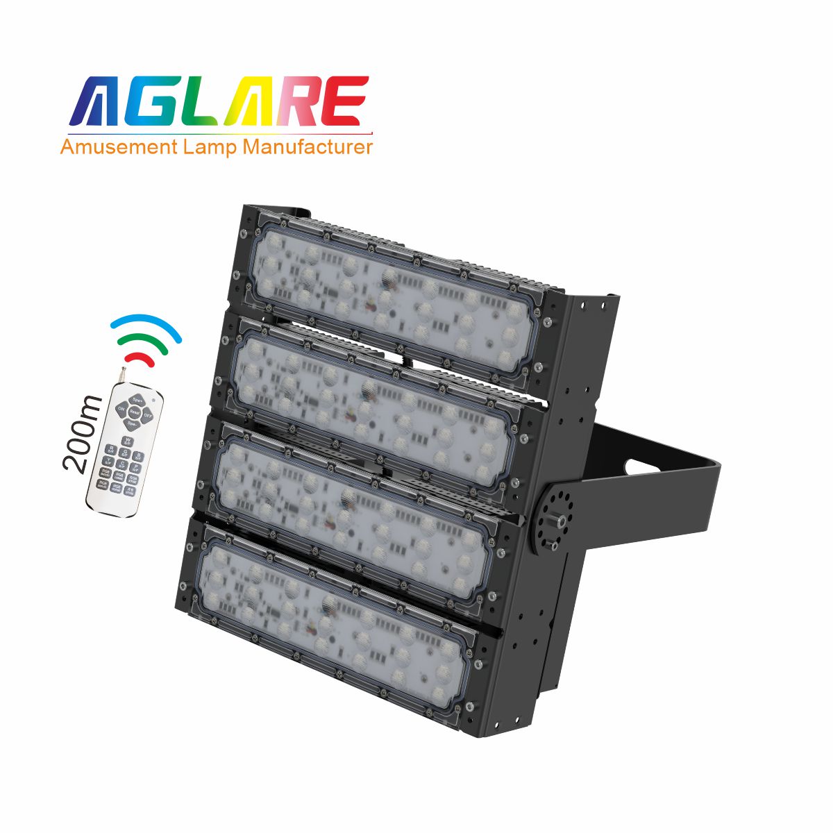 200W RGB彩色投光灯,变色户外射灯带？仄