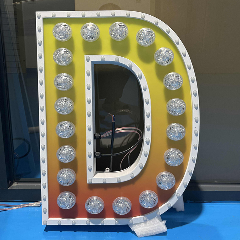 定制灯胆LED发光字用于户外广告